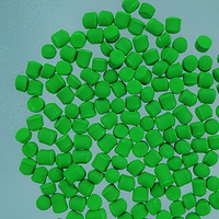QE4021 Granulés de masterbatch vert brillant, résistants aux UV, ignifuges et aux produits chimiques, qualité moulage EVA, ISO9001