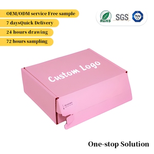Premium Custom Logo Pink Corrugated Mailer Box for E-commerce Shipping Subscription Packaging One-stop Solution - Product Image 1