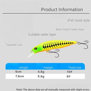 Leurre coulant SNEDA Minnow à longue portée, type <span class=keywords><strong>crayon</strong></span>, avec aileron <span class=keywords><strong>de</strong></span> plongée profonde pour la pêche au bar, au mandarin, au brochet et aux prédateurs d'eau douce - Product Image 6