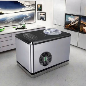 Machine à <span class=keywords><strong>glace</strong></span> miniature commerciale <span class=keywords><strong>et</strong></span> domestique entièrement automatique en acier inoxydable de 1,5 L, alimentation électrique - Product Image 2