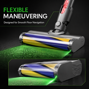 Cabezal de cepillo de rodillo suave para faros LED 180 °   Accesorio de Repuesto Flexible y Giratorio Antienredos para Aspiradora - Product Image 2