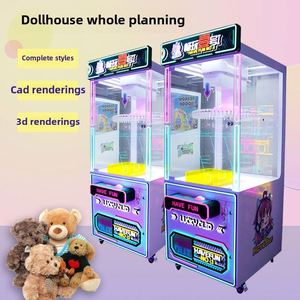 All-Transparent New Grab Doll <b>Machine</b> Coin Pusher Entertainment & Amusement <b>Game</b> Clip Doll Gift <b>Machine</b> - Product Image 4