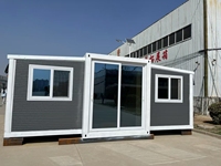 Solution préfabriquée à construction rapide Villa modulaire extensible de 20 pieds et 40 pieds pour la cour arrière, appartement pour grand-mère, alternative à la maison mitoyenne ou vie à la campagne