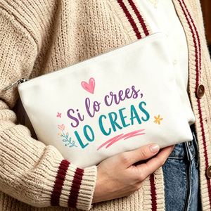 Bolsa de Maquillaje con Eslogan Inspirador para Mamá, Hijas y Amigas, Regalo Ideal para Viajes, Cumpleaños y Uso Diario, Bolsa de Regalo para Mujeres - Product Image 5
