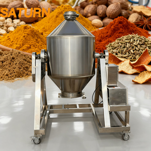 Miscelatore di spezie 50 kg tamburo rotante per bevande istantanee polvere miscelatore di polvere di vitamina polvere di miscelazione macchina 60L 90L - Product Image 3