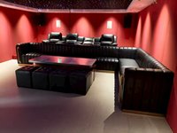 Modernes Heimkino-Sofa-Set aus Echtleder mit Elektrischer Kombination für Private VIP Audiovisuelle Räume