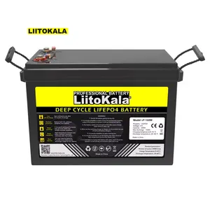 TOP Sell LiitoKala Deep Cycle Solar Battery Cycle Life 4000 Times Max Discharge Current 150a 12v 200ah Lithium Ion Batteries