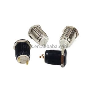 Interruttore <span class=keywords><strong>a</strong></span> Pulsante Autobloccante in Metallo Teknic Halo Piccolo Rotondo con Blocco <span class=keywords><strong>a</strong></span> Mezza Corsa ON OFF - Product Image 3