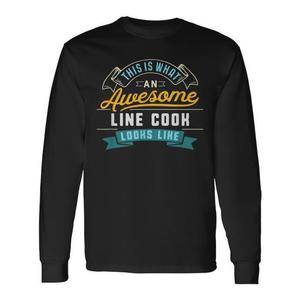 T-shirt à manches longues pour cuisinier, cadeau de diplôme pour un emploi génial, idéal pour les professionnels de la restauration - Product Image 1