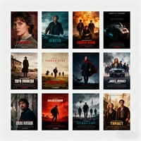 Affiche de film personnalisée en 3D lenticulaire brillante et écologique, vente en gros DB