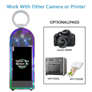 Couleur <span class=keywords><strong>noir</strong></span> <span class=keywords><strong>et</strong></span> <span class=keywords><strong>blanc</strong></span> en option 32 pouces écran tactile intelligent miroir photomaton vente chaude <span class=keywords><strong>mariage</strong></span> fête miroir stand - Product Image 6