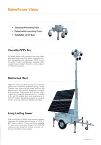 Yaham năng lượng mặt trời di động tháp CCTV An Ninh năng lượng mặt trời tháp ánh sáng CCTV Trailer - Product Image 4