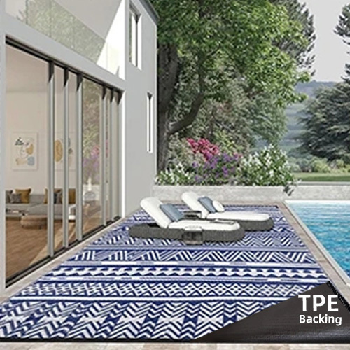 Custom Size Outdoor Rug - Durable, Washable & Fading Resistant