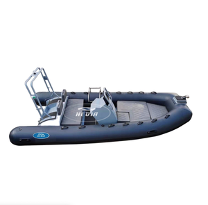 เรือไฟเบอร์กลาสแบบแข็ง RHIB480 ขนาด 16 ฟุต พร้อมดาดฟ้าอาบแดด - Product Image 1