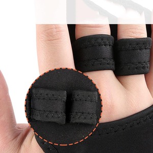 Guantes de entrenamiento para levantamiento de pesas con correas transpirables Barra horizontal Guardamanos deportivo - Product Image 3