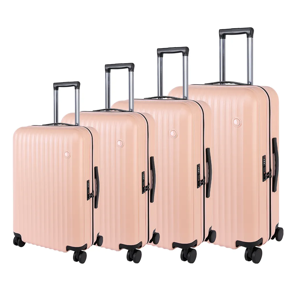 फ़ैक्टरी मूल्य यात्रा शैली सामान बैग सेट हार्ड शैल ट्रॉली बैग सामान सूटकेस पर ले जाने के लिए