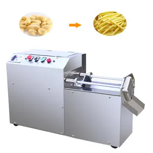 CE belgesi ile kaliteli havuç şerit kesme makinesi patates kızartması patates doğrayıcı makinesi