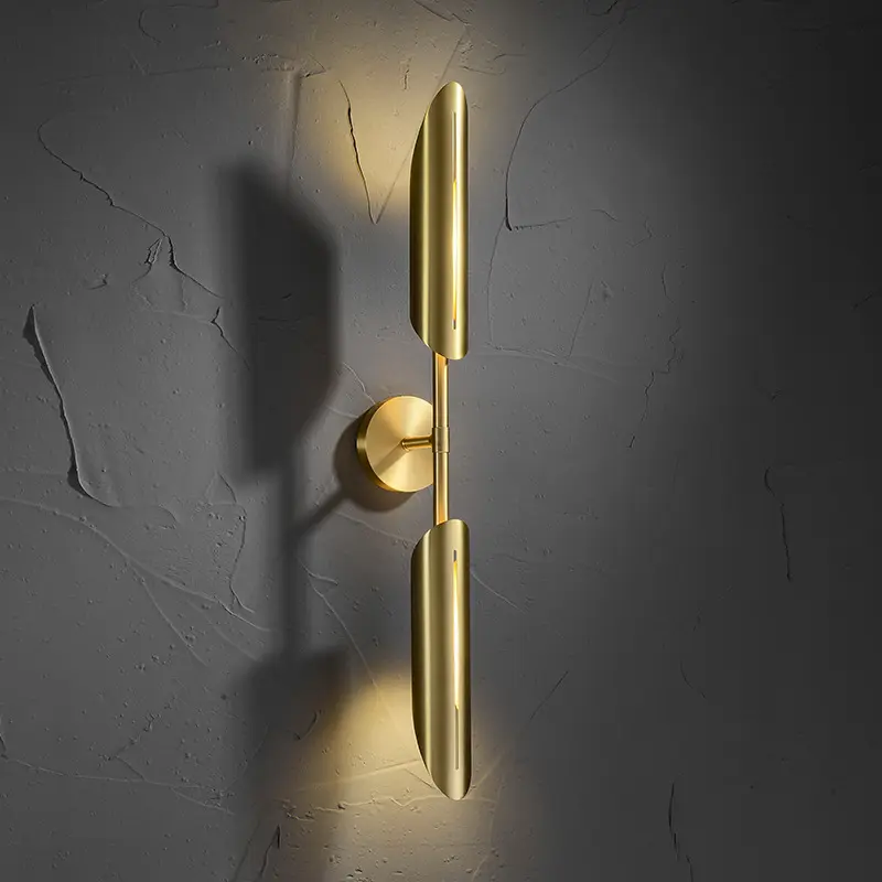 Modern Gold Wall Lamp G9 Metal Fancy Wall Light Indoor Sconce for Bathroom Bedside Industrial Lamp