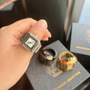 IP68 TWR01 쿼츠 시계 스마트 링 수면 단계 분석 혈압 모니터 칼로리 스트레스 피트니스 트래커 웨어러블 건강 - Product Image 1