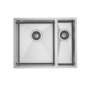 Évier de cuisine domestique en acier inoxydable, sur mesure, à grande cuve, à débosselage profond, résistant à la corrosion, stable, de style européen - Product Image 1