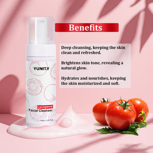 Nouvelle mousse nettoyante pour le visage naturelle et biologique avec effet de contrôle du sébum et d'hydratation, Tomate Rouge L pour un nettoyage amélioré - Product Image 4