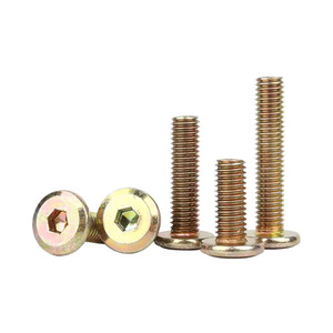 Chamfered Internal Hexagon Flat Head Screws M6 M8 Zinc Plated Carbon Steel Fasteners For Metal Construction Industry - Product Image 4