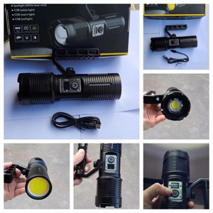 Nhôm hợp kim đèn pin với xử lý USB ngoài trời Torch xhp160 p160 <span class=keywords><strong>LED</strong></span> 3900 lumens chiếu sáng khẩn cấp siêu sáng đèn flash ánh sáng - Product Image 2