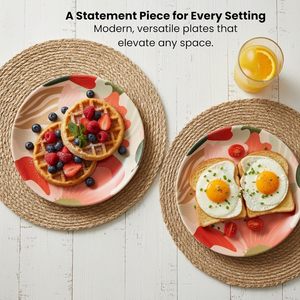 Ensemble <span class=keywords><strong>de</strong></span> vaisselle OEM/ODM, ensemble d'assiettes <span class=keywords><strong>de</strong></span> cuisine, plateau à collation et à fruits, assiette en fibre <span class=keywords><strong>de</strong></span> bambou écologique réutilisable pour mariage et fête - Product Image 6