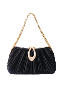 Sac de soirée élégant style pingouin, orné de strass et de cristaux, sac à main animalier adorable pour fêtes et mariages, pochette en cristal - Product Image 2