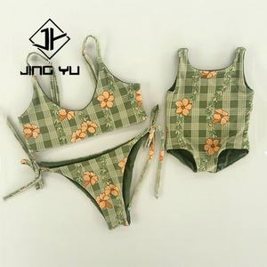 Maillot de bain pour enfants de haute qualité, en polyester durable, une pièce, personnalisé, protection solaire, imprimé, bikini pour filles - Product Image 4