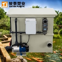 Filtre à tambour en PP SS304, 10m³/h, pour la filtration des bassins à carpes koï - Ventes flash