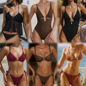 Lote al por mayor de trajes de baño de moda para mujer: bikinis, conjuntos de una pieza y dos piezas, y ropa de playa de verano en stock variado. - Product Image 3