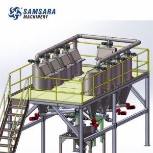 Caco3 حشو مسحوق ماستر دوزر مواد مساعدة بلاستيكية نظام خلط مكونات دقيقة أوتوماتيكي - Product Image 4