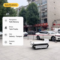 Châssis de robot mobile autonome AMR à chenilles 4x4, charge utile 600 kg, évitement d'obstacles, navigation laser LiDAR UWB pour usine intelligente