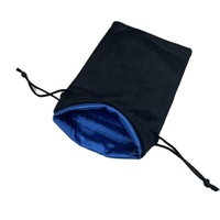 Vente en gros OEM velours doux bijoux emballage cosmétique pochette sac Mobile Power lunettes de stockage cordon sac avec satin doublé
