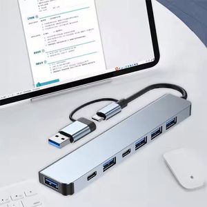 Hub USB 3.0 7 en 1, Estación de Acoplamiento Multipuerto, Divisor Tipo C, Adaptador PD de 5W, Hub de Datos para Computadora Portátil, Laptop, Tablet, PC - Product Image 2