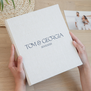 <span class=keywords><strong>Album</strong></span> di foto di lino personalizzato libro di memoria di nozze con nome personalizzato per la data negli <span class=keywords><strong>Album</strong></span> fotografici con copertina rigida di grande capacità dell'<span class=keywords><strong>album</strong></span> - Product Image 2