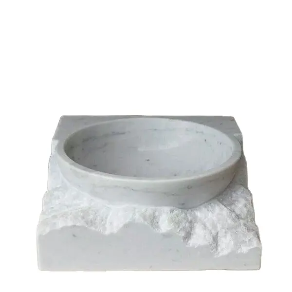 Hot Sales White Marble Stone Sink Wash Basin For Bathroom