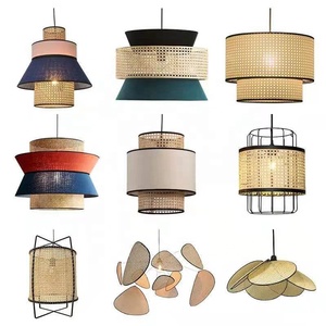 New Trend Handmade Rattan Hang Light Chinese Style Lantern Woven Pendant <b>Lamp</b> for Home Cafe Restaurant Hotel - Product Image 3