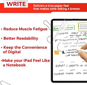 Protecteur d'écran Paperfeel compatible avec iPad Pro 1/2/3/4 2018/2020/2021/2022 11 pouces - Product Image 5