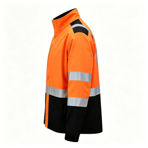 Customizable High Visibility Orange Work Shirts, Reflective Safety <b>Clothing</b> for Road Workers & Security Staff - Product Image 3
