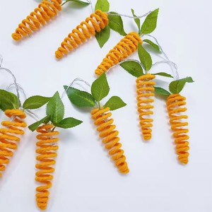 Bán hàng nóng dẫn chuỗi ánh sáng chuỗi cà rốt hình dạng cho mùa phục sinh trang trí đèn giáng sinh - Product Image 2