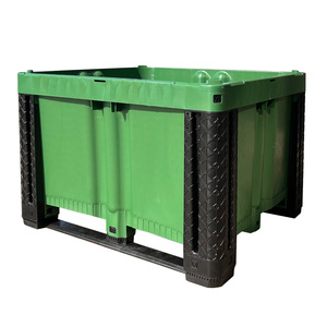 Bac à palettes en <span class=keywords><strong>plastique</strong></span> solide de 600 <span class=keywords><strong>litres</strong></span>, empilable et emboîtable, conteneur à palettes 1200*1000*790mm, grand bac à palettes en <span class=keywords><strong>plastique</strong></span> pour liquides - Product Image 2