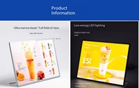 Boîte lumineuse publicitaire à profil mince avec cadre à clipser pour affiches et signalétique numérique, idéale pour les devantures de magasins et l'extérieur