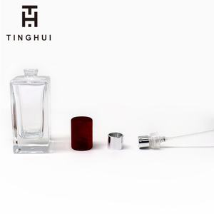Popular Empty Luxury <b>30ml</b> 35ml 50ml 100ml clear square Thick Bottom Glass <b>Perfume</b> Spray <b>Bottle</b> Parfum <b>Bottle</b> with logo - Product Image 4