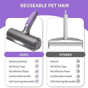 <span class=keywords><strong>Rodillo</strong></span> Quitapelusas <span class=keywords><strong>Reutilizable</strong></span> con Luz LED, Autolimpiante y Lavable, Herramienta para Eliminar el Pelo de Mascotas, Perros y Gatos - Product Image 5