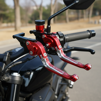 Ensemble de frein à disque avant et arrière CNC avec poignée, éclairage LED et embrayage, nouvelle modification de moto, réglable sur 6 vitesses