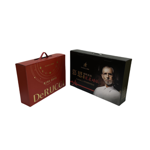 Scatola Ecologica con Manico per Biancheria da Letto di Hotel di Lusso, Imballaggio in Cartone Ondulato Personalizzato con Stampa UV, Confezione Regalo per DeRucci - Product Image 2