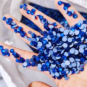 Kualitas tinggi lem kuat Hotfix Flatback berlian imitasi safir warna panas memperbaiki berlian imitasi pipih untuk Dekorasi garmen - Product Image 1