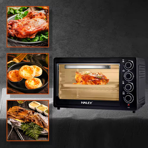 Haley 38 lít Countertop điện lò nướng bánh pizza đối lưu Lò nướng bánh mì nướng bánh mì nướng ấm chức năng hộ gia đình sử dụng 304 không gỉ - Product Image 3